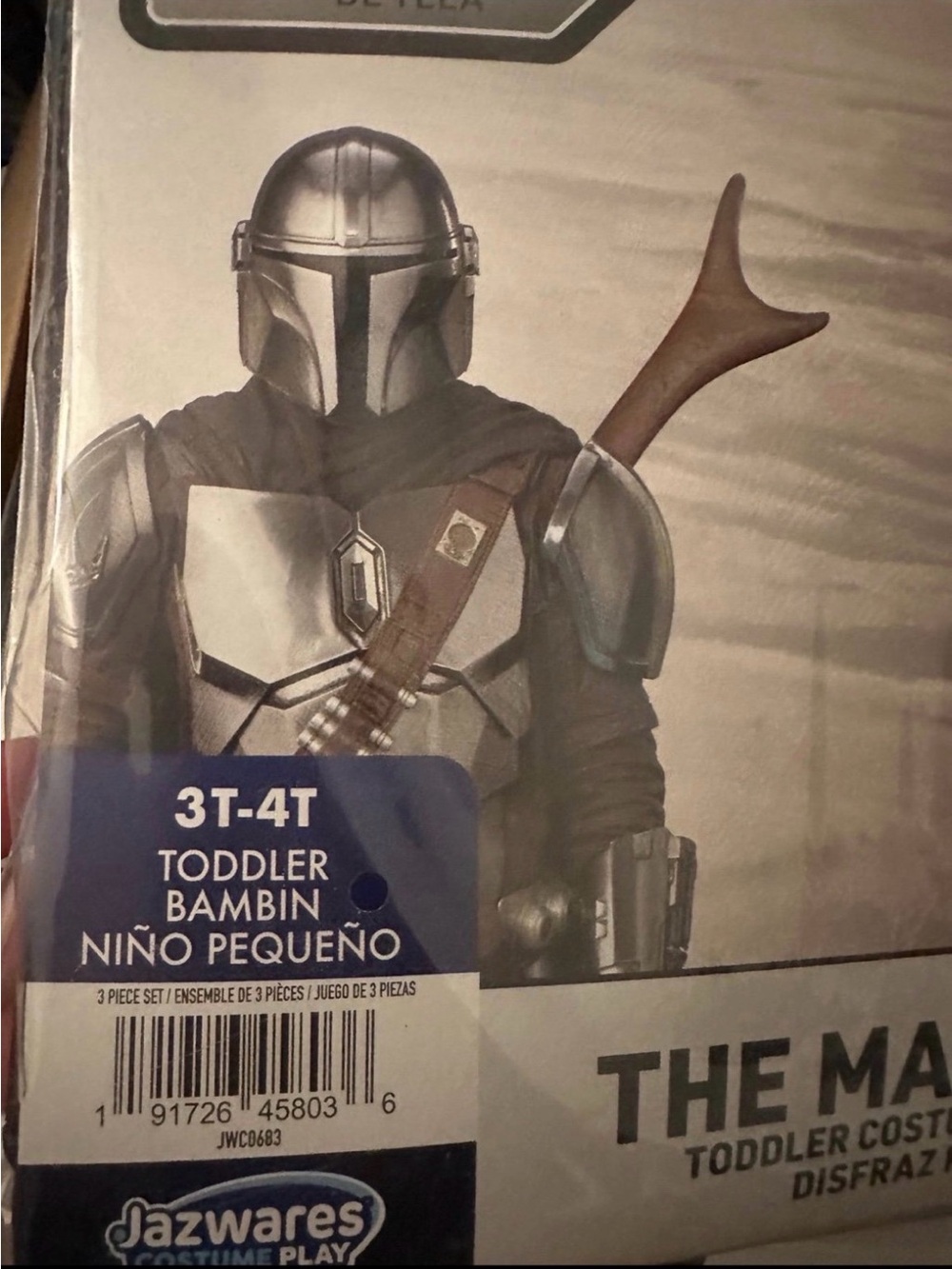 Star Wars The Mandalorian Toddler Costume - Gray and Black - Picture 2 of 5